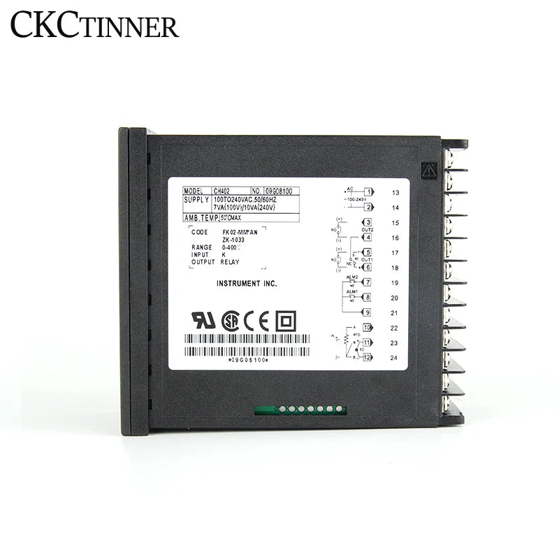 CKCTINNER PID Temperature Controller – Dual Output SSR & Relay LCD PID Temperature Controller Axl