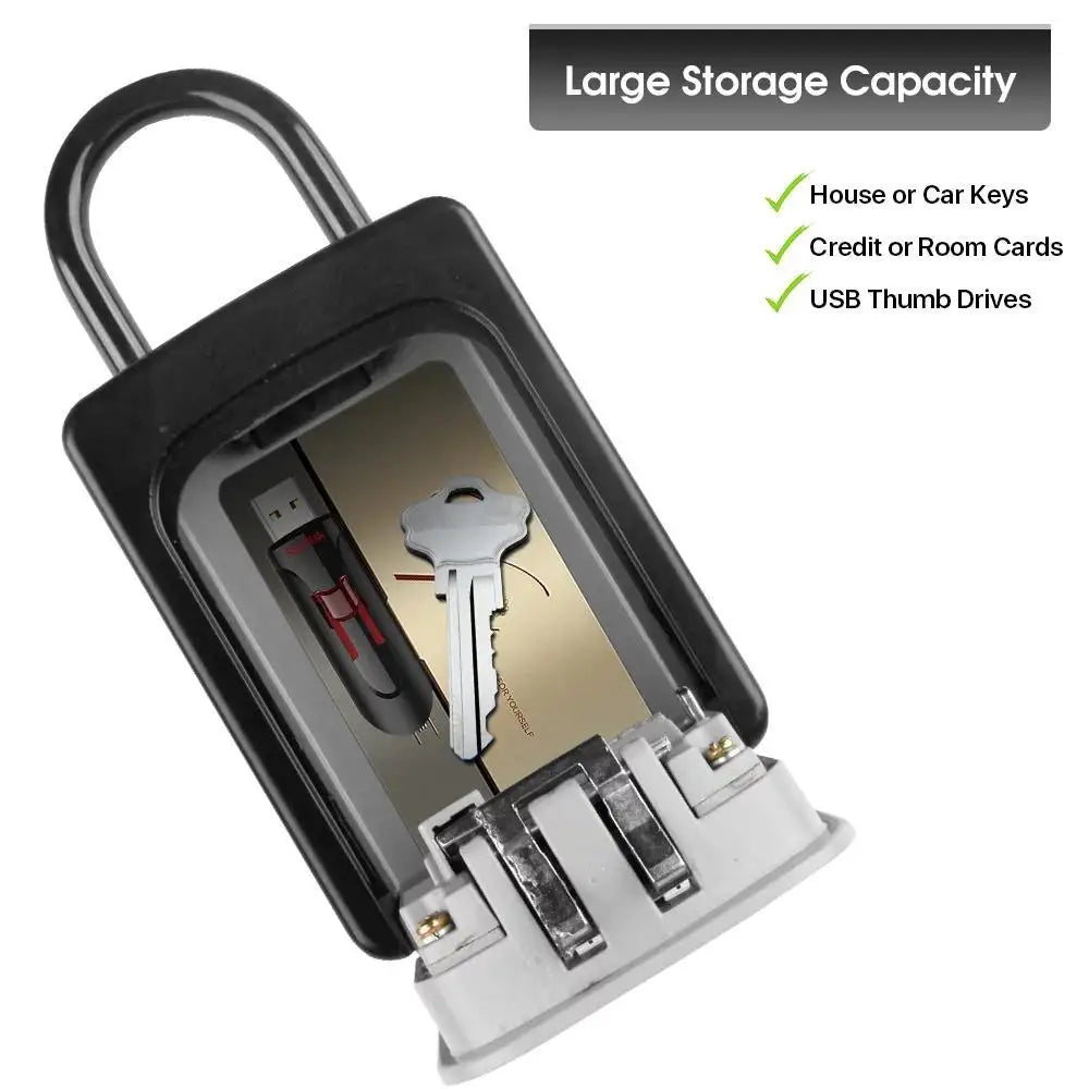 Wall Mounted Key Lock Box – 4-Digit Weatherproof Key Safe Key Lock Box Axl