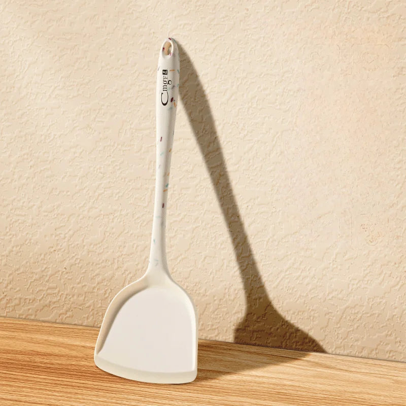 Food Grade Silicone Soup Spoon – Long Handle Ladle & Slotted Silicone Kitchen Ladle Axl Turner
