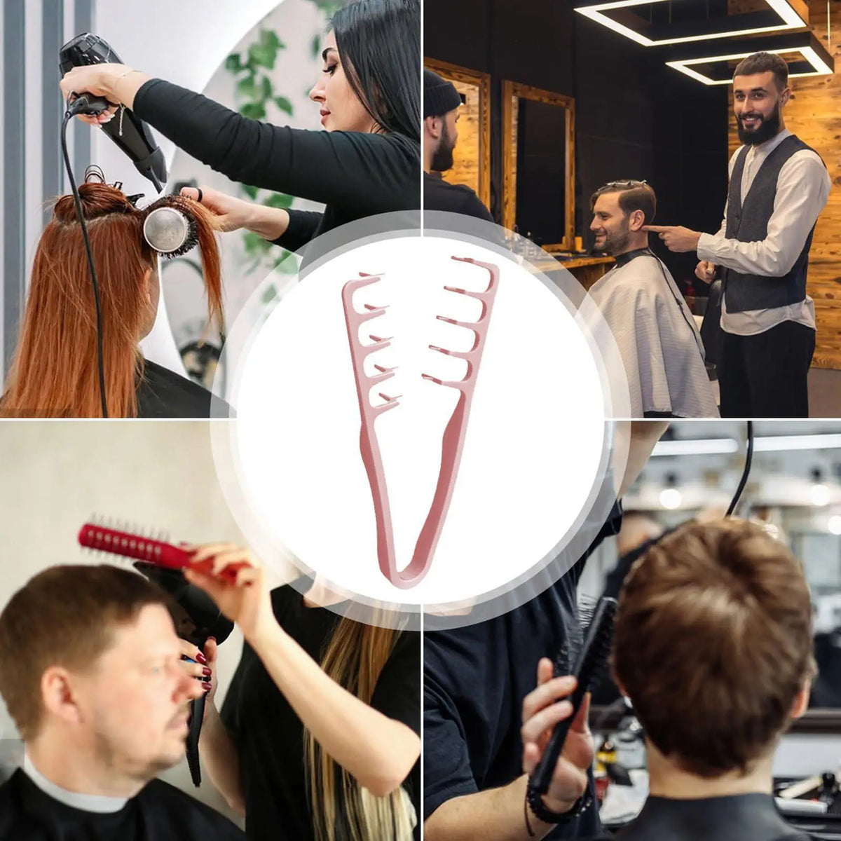 Wide Tooth Hair Comb – Root Volumizing Styling Tool Hair Styling Comb Axl