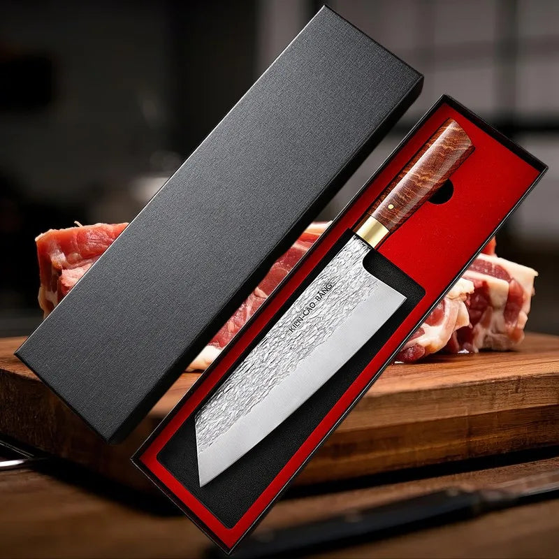 Forged Stainless Steel Kitchen Cleaver – Wood Handle & Gift Box Kitchen Cleaver Knife Axl