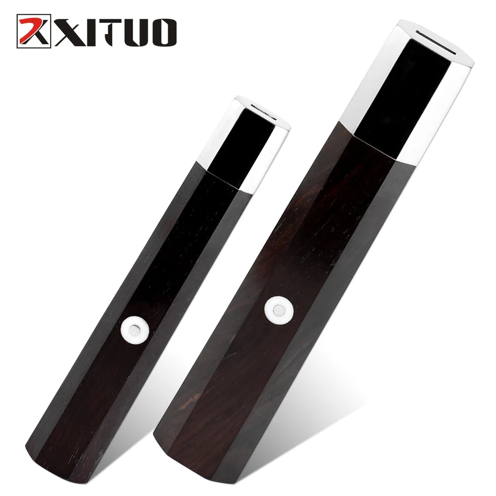 Japanese Octagonal Ebony Chef Knife Handle – DIY Replacement Knife Handle Axl
