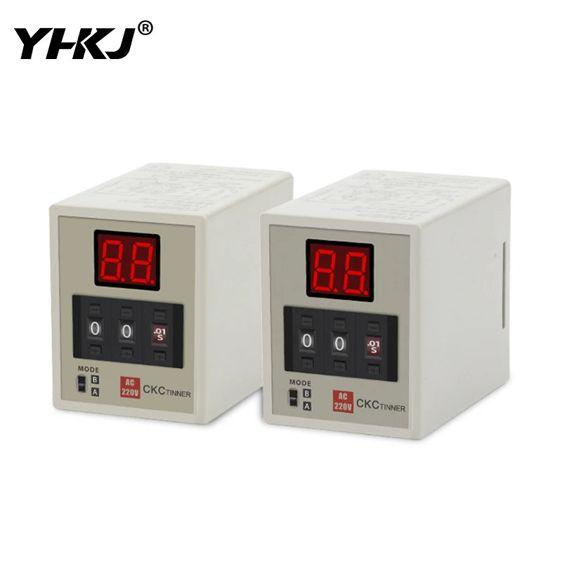 AH3-DM Digital Time Relay Dual Mode LED Delay Timer 12–380V Digital Time Relay Axl