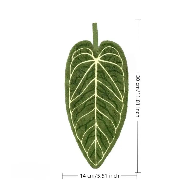 Cartoon Plant Hanging Hand Towel – Double-Layer Quick Dry Hanging Hand Towel Axl