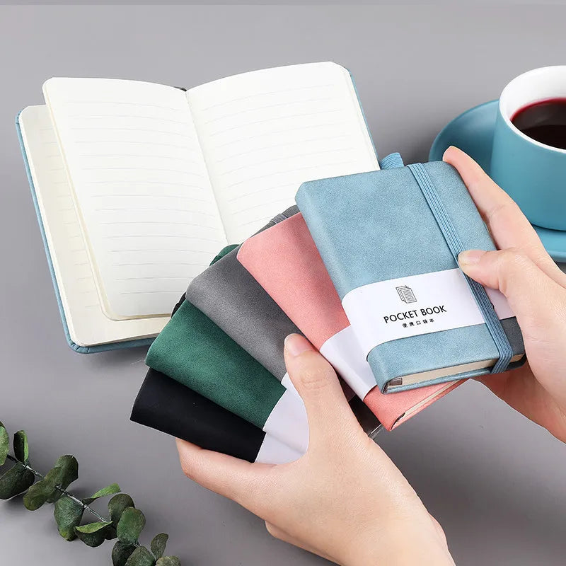 4-Pack A7 Mini Pocket Planner – PU Leather Weekly Notebook Pocket Planner Notebook Axl