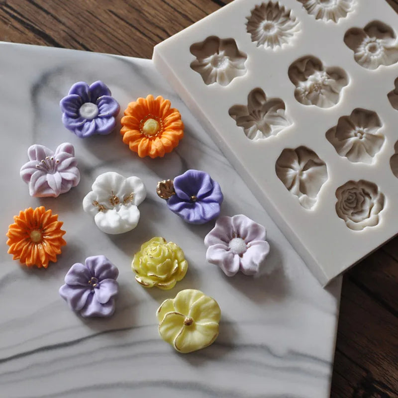 Sunflower Rose Silicone Mold – 3D Cake & Chocolate DIY Tool Silicone Baking Mold Axl