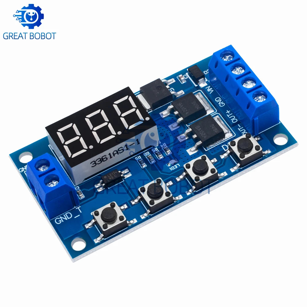 Trigger Cycle Timer Delay Switch – 12V/24V Dual MOS Module Timer Delay Switch Module Axl