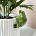Mini Resin Frog Statue on Flower Pot | Garden & Home Décor Decorative Figurine Axl Little Frog-1PC
