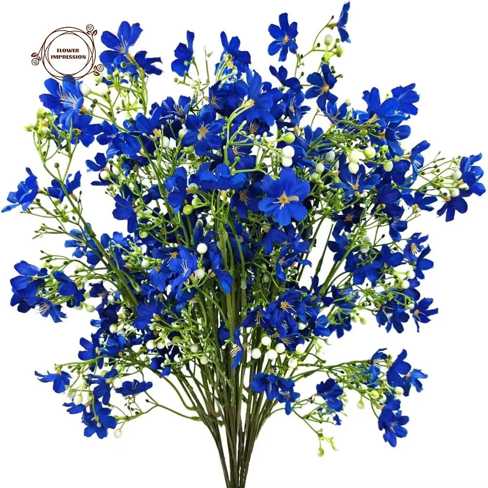 Silk Artificial Flowers Long Stem Faux Baby's Breath Bouquet Artificial Silk Flowers Axl