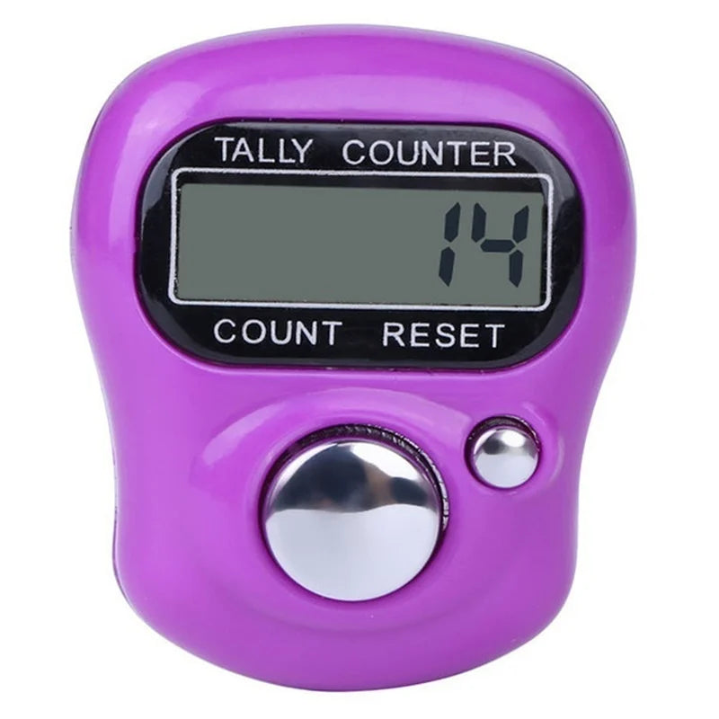 2-Pack LCD Digital Finger Tally Counter – Knitting Row Tracker Knitting Row Counter Axl