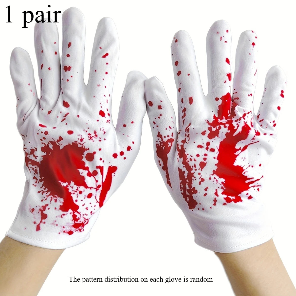 Halloween Horror Blood Gloves – Costume Accessory for Adults Costume Gloves Axl 1 Pair Of Gloves