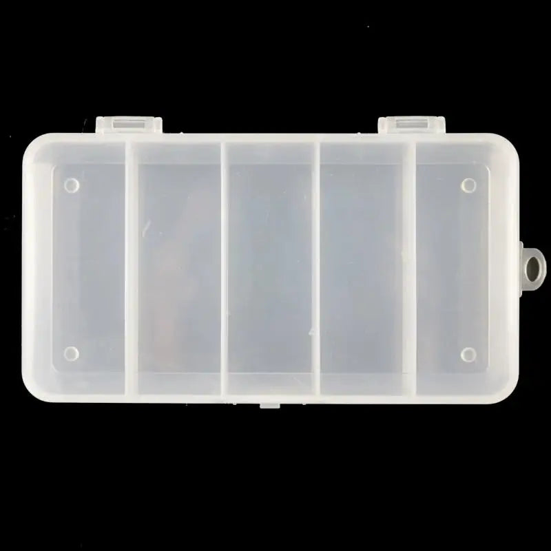 2-Pack 5-Grid Fishing Tackle Box – Portable Bait Storage Case Fishing Tackle Box Axl