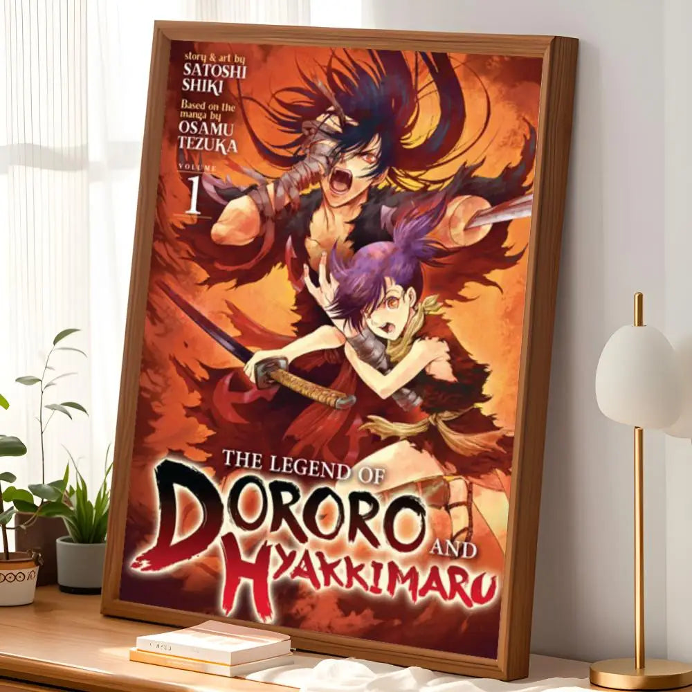 Dororo Anime Self-Stick PVC Wall Poster – HD Waterproof Art Anime Wall Poster Axl