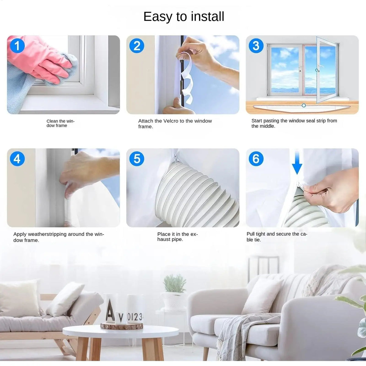 Portable AC Window Seal Kit – Weather Stripping & Insulation AC Window Seal Axl