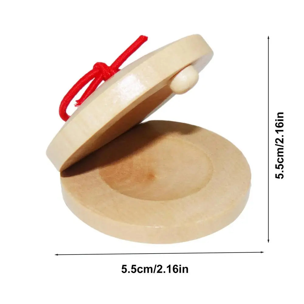 Wooden Finger Castanets – Kids Percussion Rhythm Toy Kids Percussion Toy Axl A