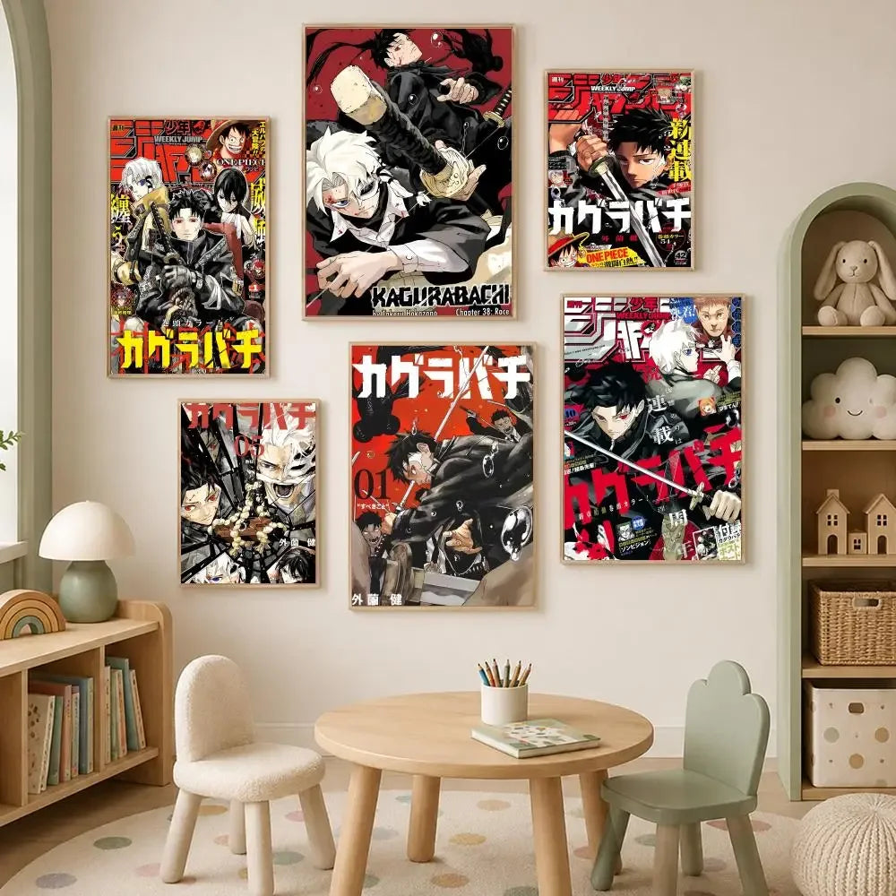 Kagurabachi Manga Poster – Self-Stick HD PVC Waterproof Wall Art Wall Art Poster Axl