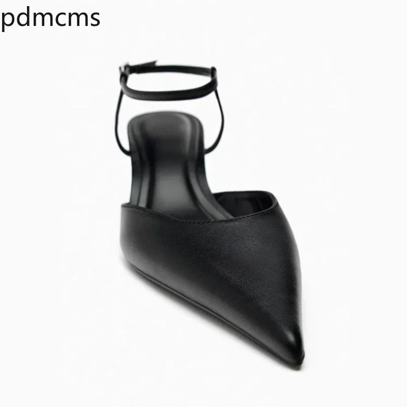 Women's Pointed Toe Wedge Sandals – Buckle Ankle Strap Wedge Sandals Axl