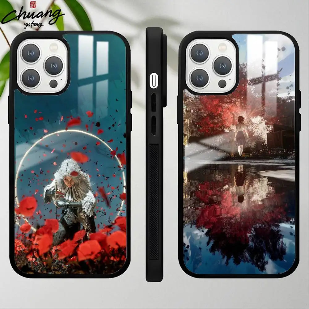 Frosted Mirror iPhone Case | Full Cover 11 12 13 14 15 16 Phone Case Axl
