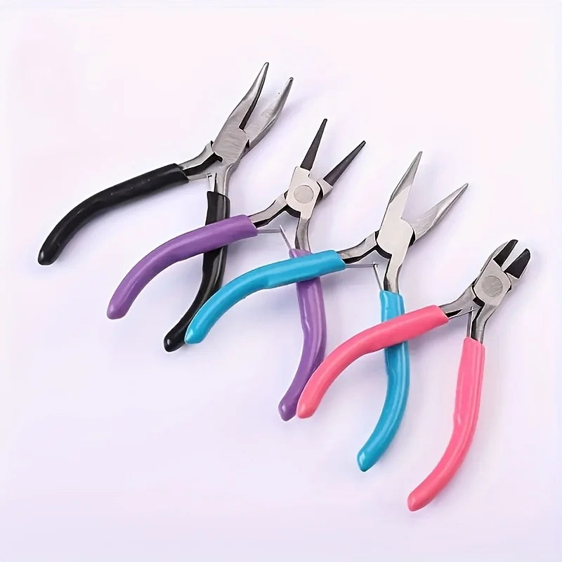 Jewelry Pliers Set – Round, Needle, Wire & Elbow Craft Tools Jewelry Pliers Set Axl