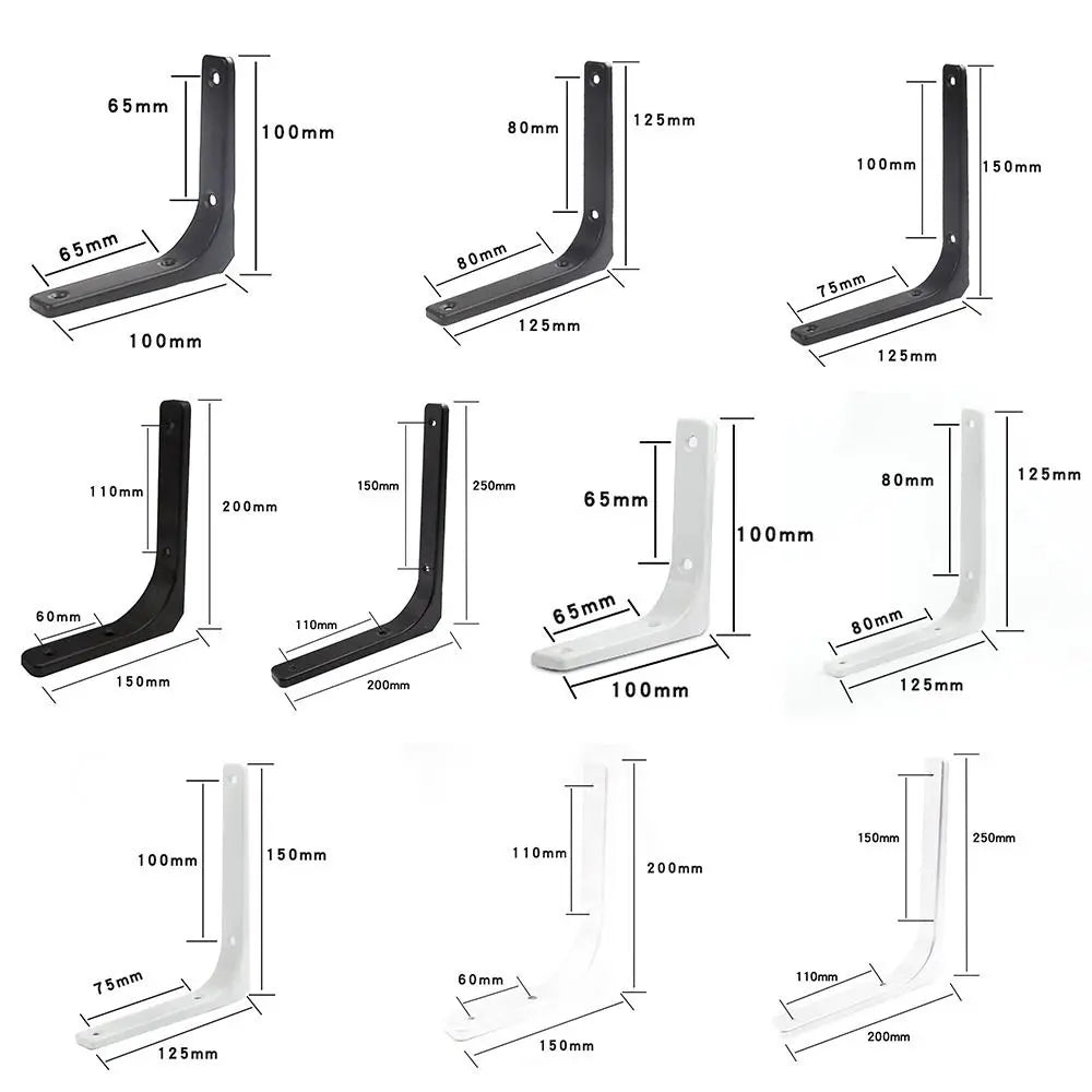 Steel Triangle Shelf Bracket – Wall Mounted Angle Support Shelf Bracket Axl