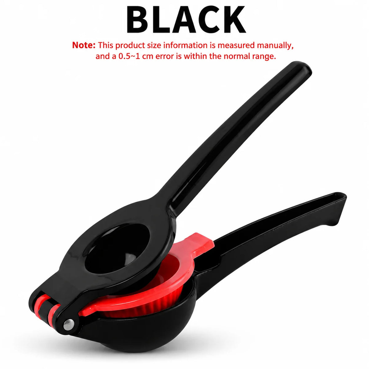 Uwhise 2-in-1 Heavy Duty Metal Lemon Squeezer & Citrus Juicer Citrus Juicer Press Axl Black