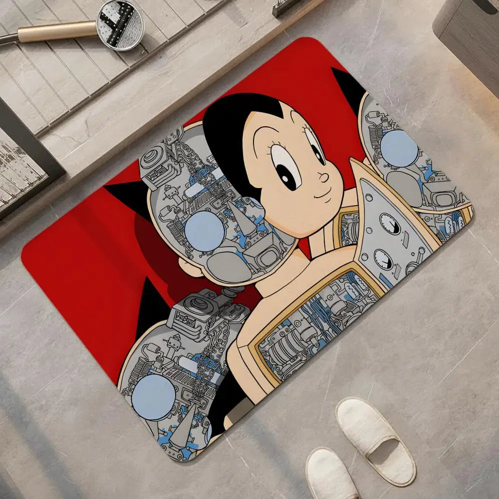 Anime Astro Boy Diatomite Bath Mat – Quick Dry & Non-Slip Diatomite Bath Mat Axl