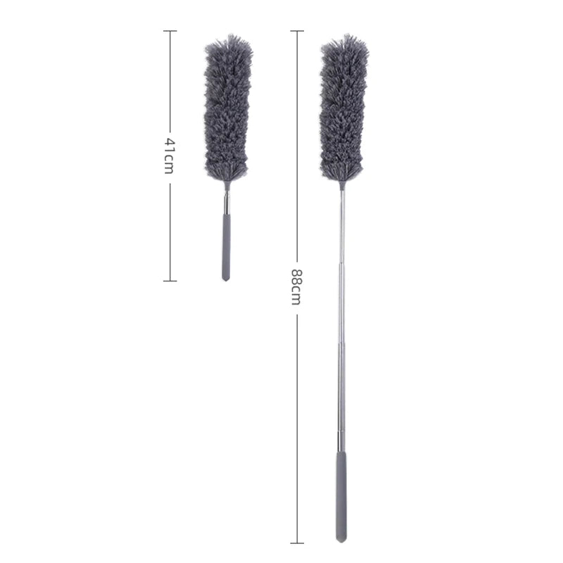 Retractable Microfiber Duster – Extendable Long Handle Brush Retractable Duster Axl