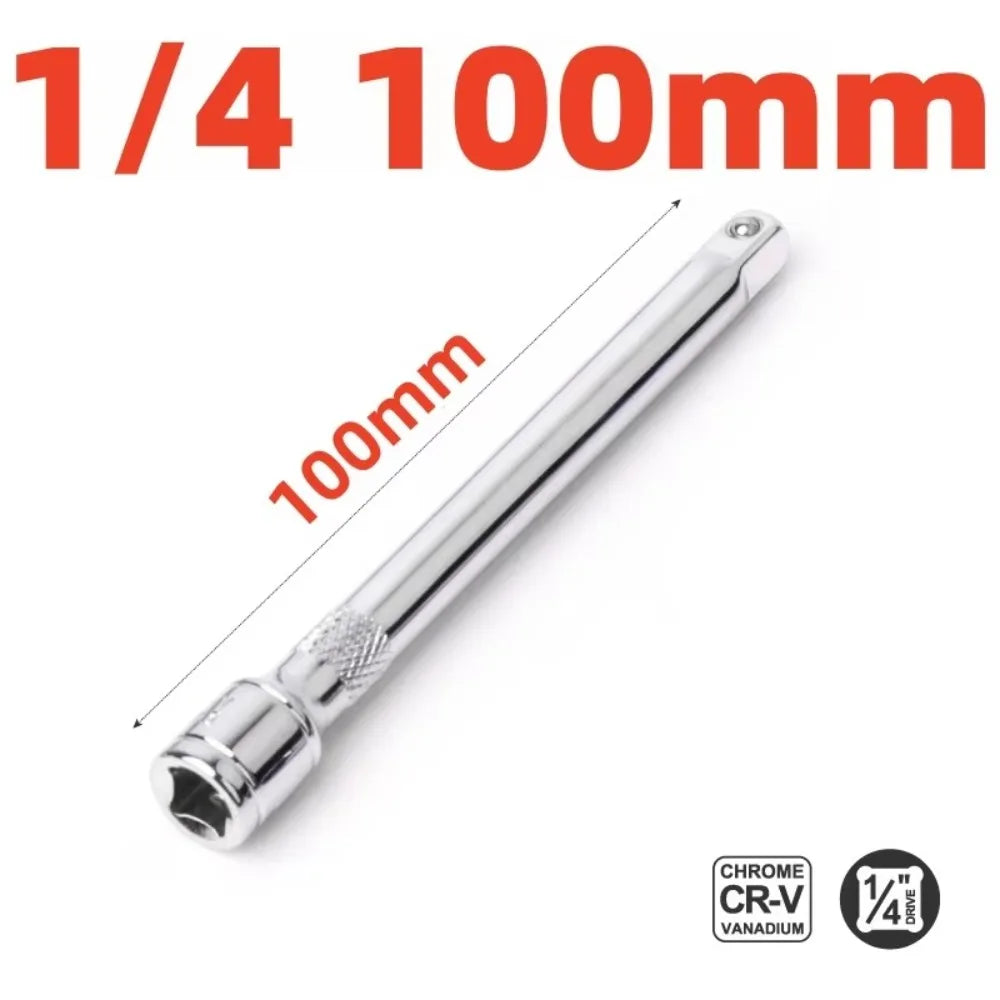 Socket Extension Bar Set – 1/4" 3/8" 1/2" Drive Ratchet Tool Socket Extension Bar Axl 1-4 100mm