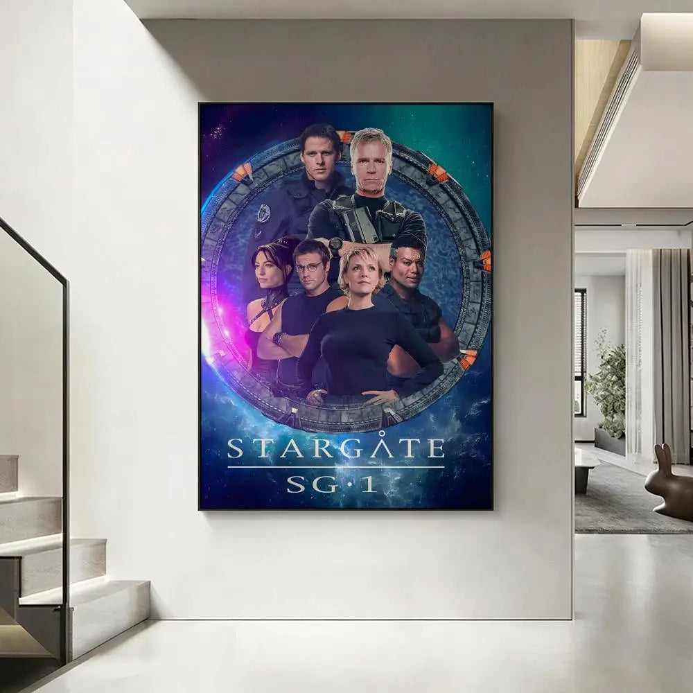Stargate SG-1 HD Poster – Waterproof Wall Art Home Decor Wall Art Poster Axl White1 15X20cmNoframe