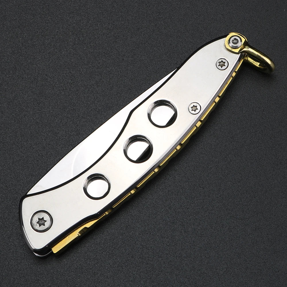 XUAN FENG D2 Steel Folding Knife – EDC Camping Survival Folding Pocket Knife Axl