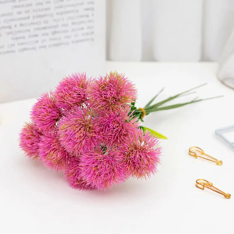 Artificial Dandelion Flowers 5/10Pcs – UV Protected Decor Artificial Flowers Axl