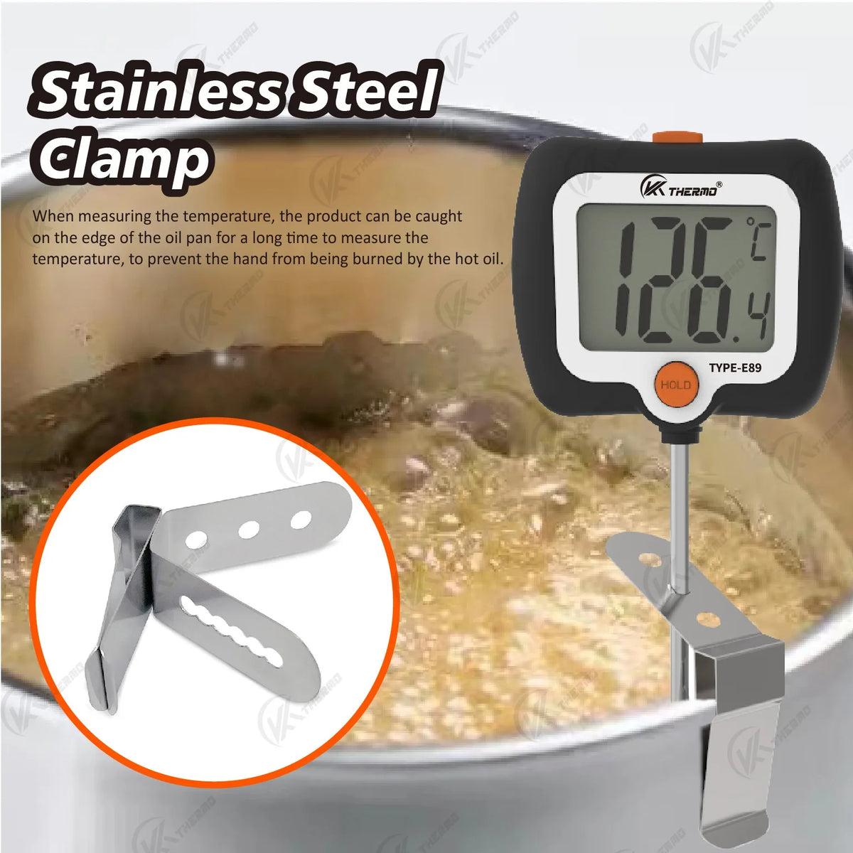 KT THERMO Digital Candy Thermometer – Kitchen & BBQ Cooking Kitchen Thermometer Axl