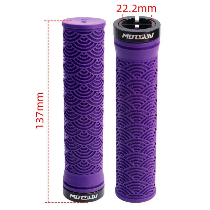 Ergonomic MTB Bike Handlebar Grips – Non-Slip Lock-On Pair Bike Handlebar Grips Axl