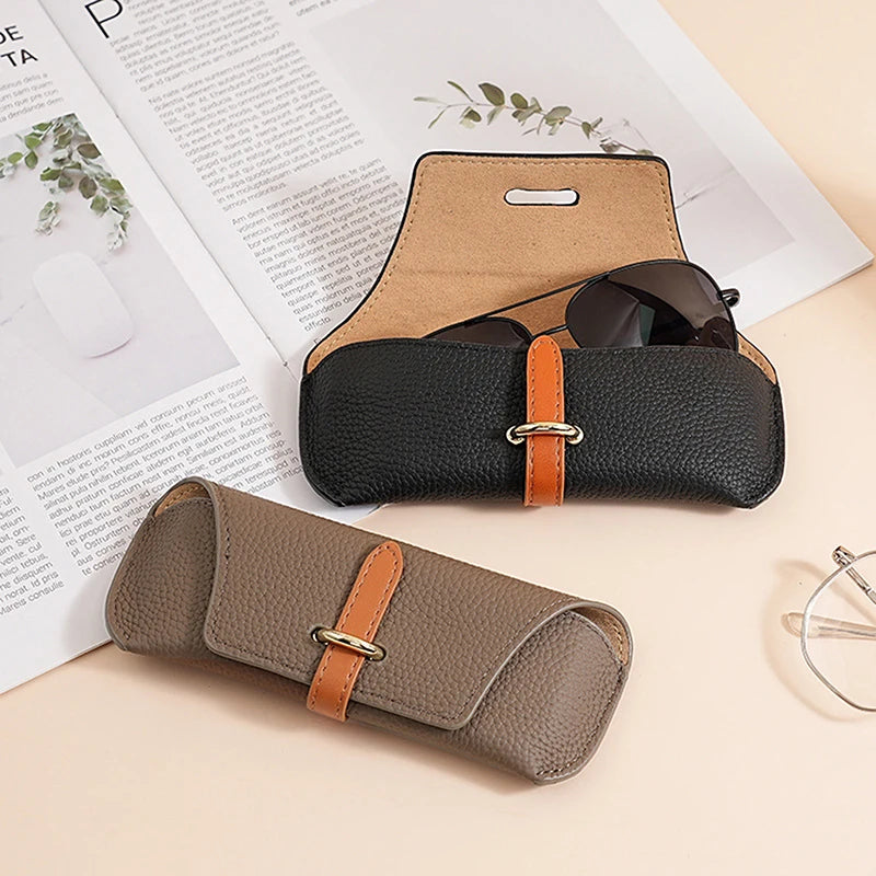 Unisex PU Leather Soft Shell Eyeglasses Case – Glasses Bag Eyeglasses Case Axl