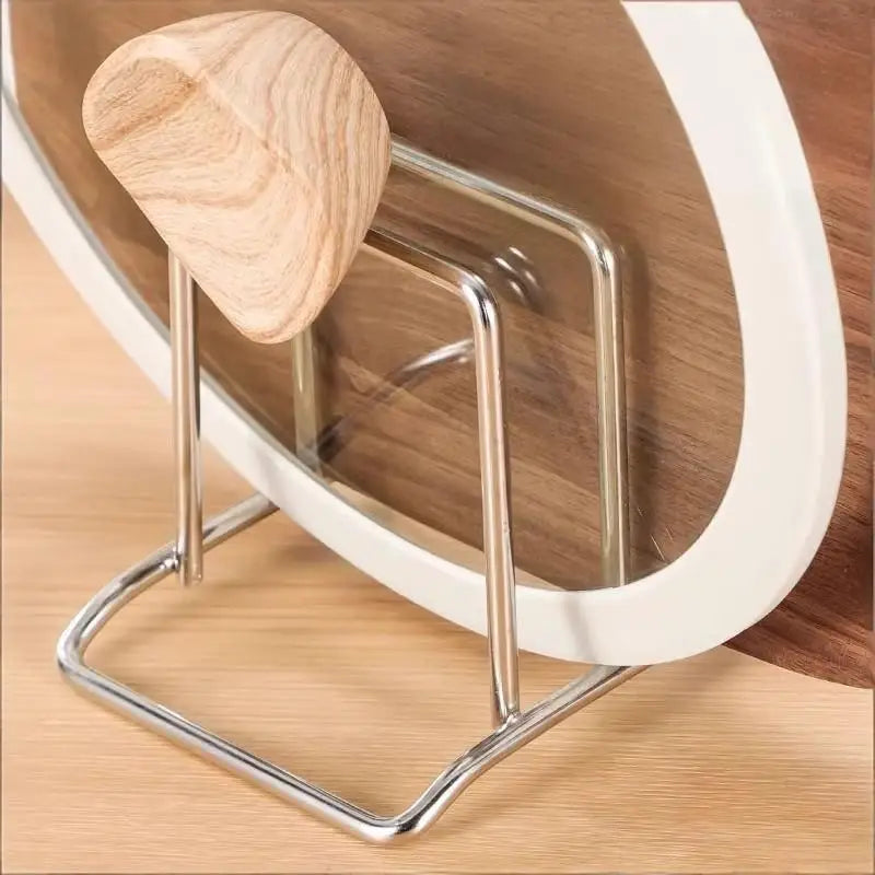 Stainless Steel Pot Lid & Cutting Board Rack | Kitchen Organizer Kitchen Storage Rack Axl