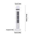 Portable Bladeless Tower Fan with Nightlight – USB & Battery Portable Tower Fan Axl White