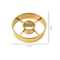 Donut Cookie Cutter Mold – 9cm Stainless Steel Round Ring Baking Cookie Cutter Axl golden