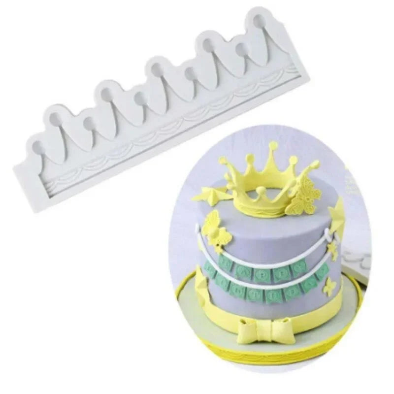 3D Crown Silicone Mold – Fondant & Gumpaste Cake Decorating Silicone Baking Mold Axl