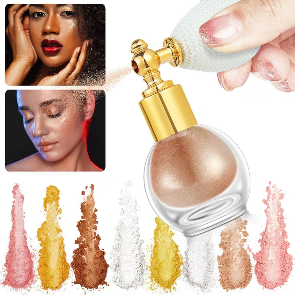 Vegan Pearl Glitter Highlighter Spray – Face & Body Makeup Glitter Highlighter Spray Axl