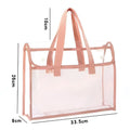 Expandable Waterproof File Storage Bag – Transparent Document Organizer Document Storage Bag Axl Pink