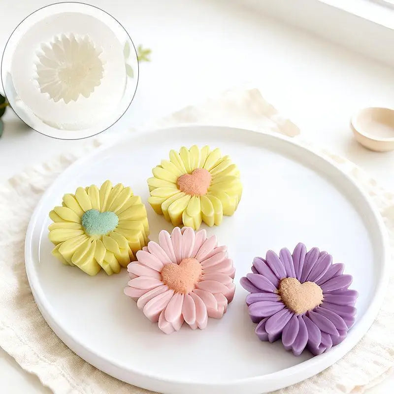 Floral Silicone Candle & Soap Mold – DIY Flower Craft Mold Silicone Craft Mold Axl