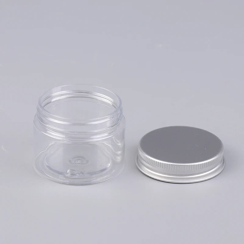 Empty Plastic Cosmetic Jars – Transparent Sample Containers Cosmetic Storage Jar Axl
