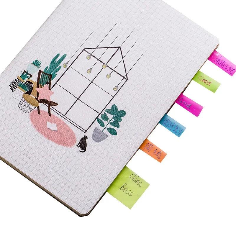 Kawaii Fluorescent Sticky Notes – Cute Memo Pad 2-Pack Sticky Memo Pad Axl
