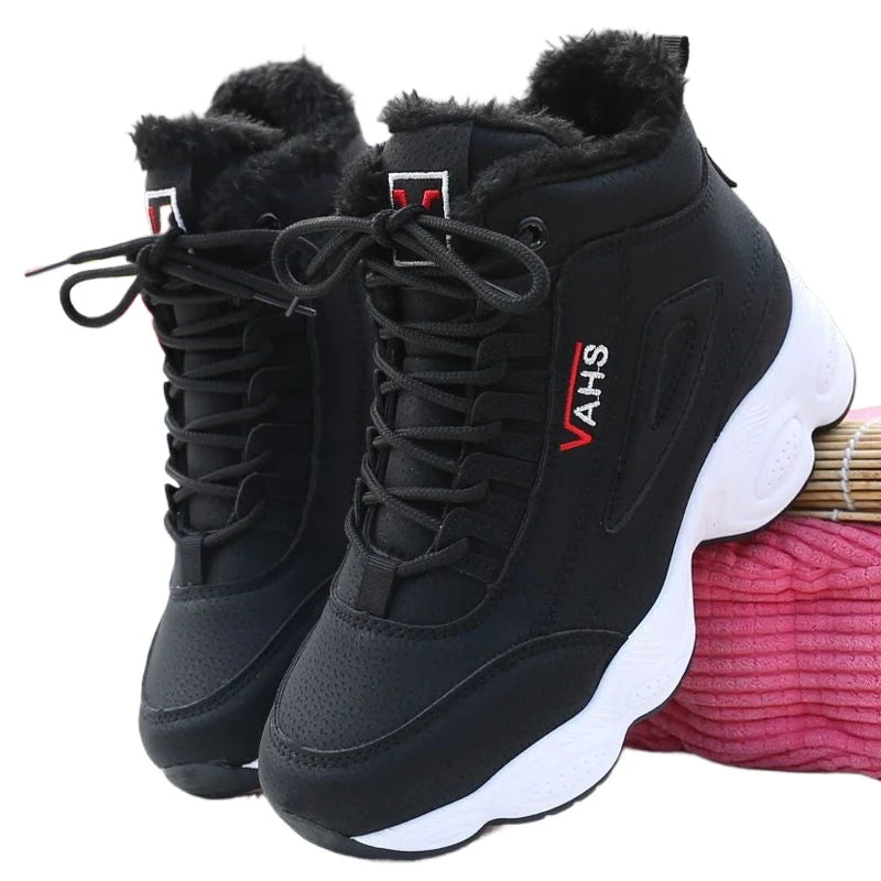 Women's Winter Velvet-Lined Sneakers – Warm Non-Slip Shoes Winter Sneakers Axl