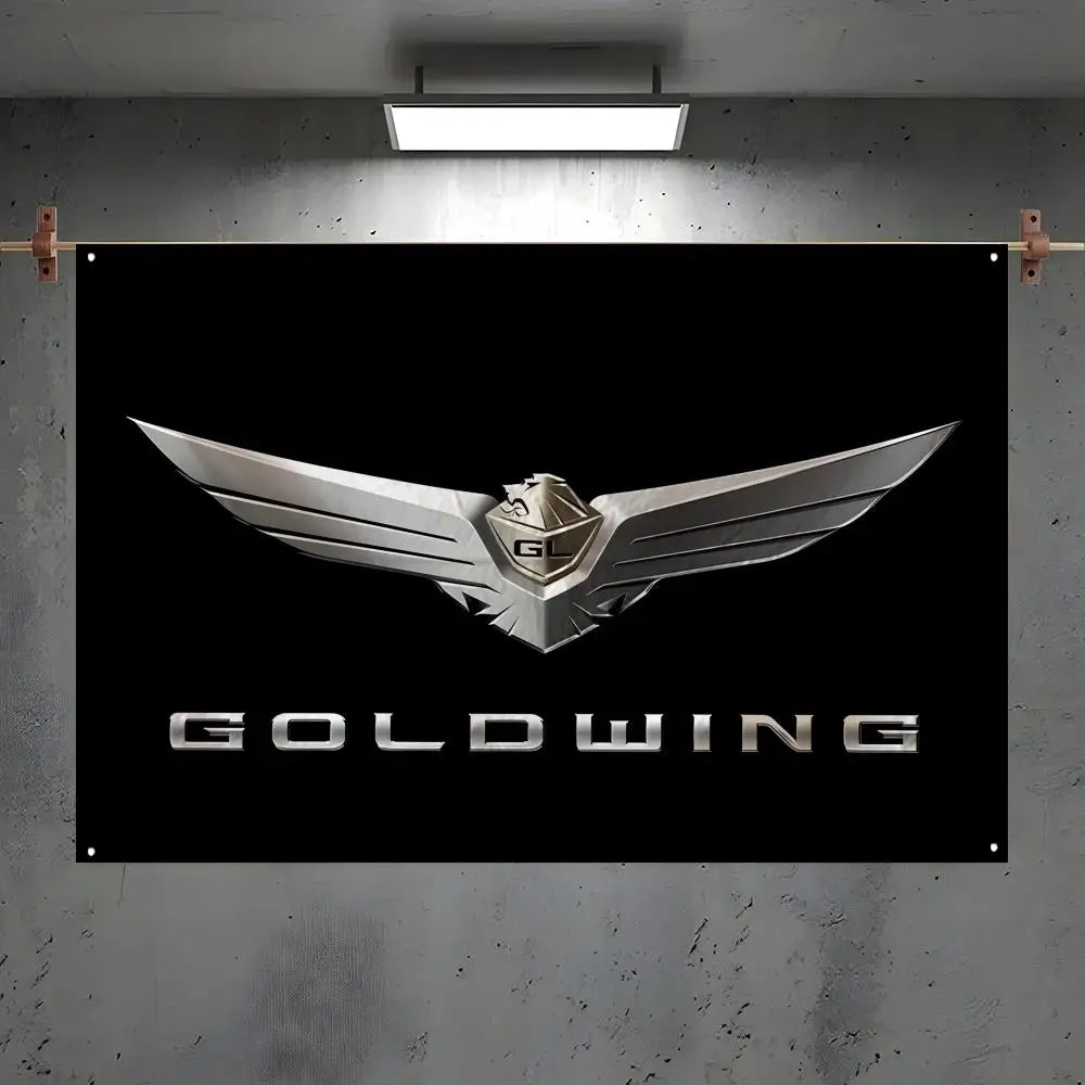 G-Goldwing Decorative Flag – Indoor & Outdoor Wall Art Banner Decorative Wall Flag Axl White6 60x90cm