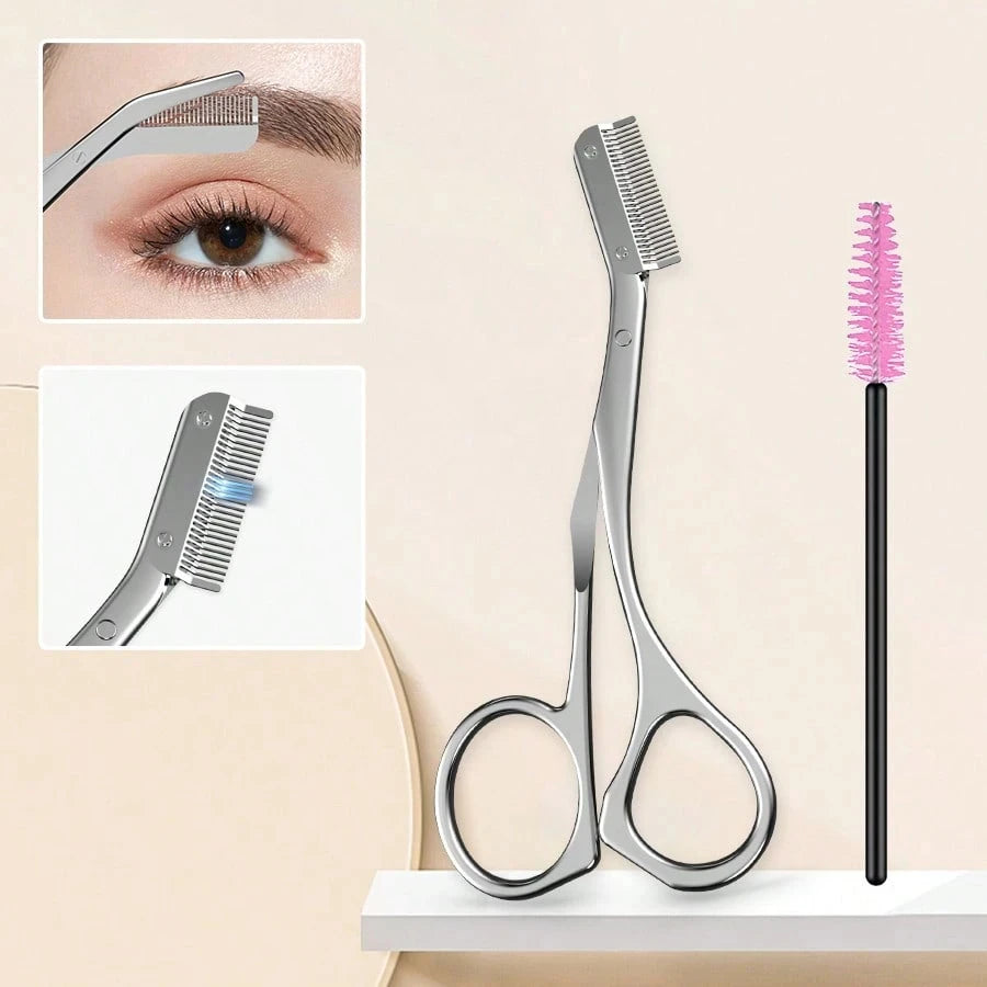 Eyebrow Scissors & Grooming Kit with Comb – Men & Women Eyebrow Grooming Kit Axl Eyebrow tool