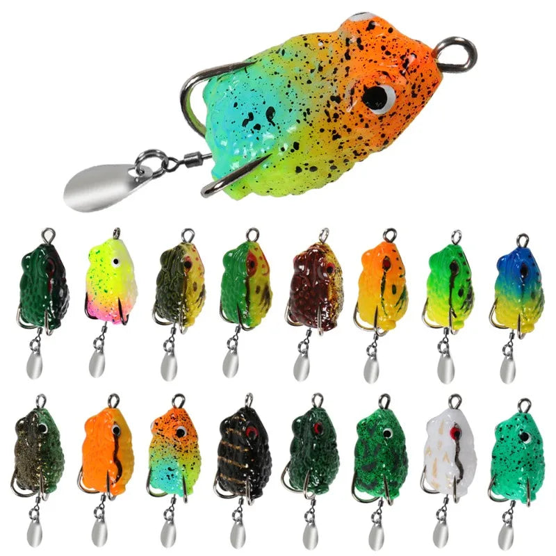 Mini Bullfrog Soft Frog Fishing Lure 2.5cm 3g | Thai Style Bait Soft Fishing Lure Axl