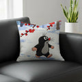 Cartoon Mole Linen Cushion Cover – Sofa, Bed & Chair Decor Linen Cushion Cover Axl White3 35X35cm