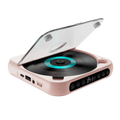 Portable Bluetooth CD Player – FM Radio, LED Display & A-B Repeat Portable CD Player Axl Pink