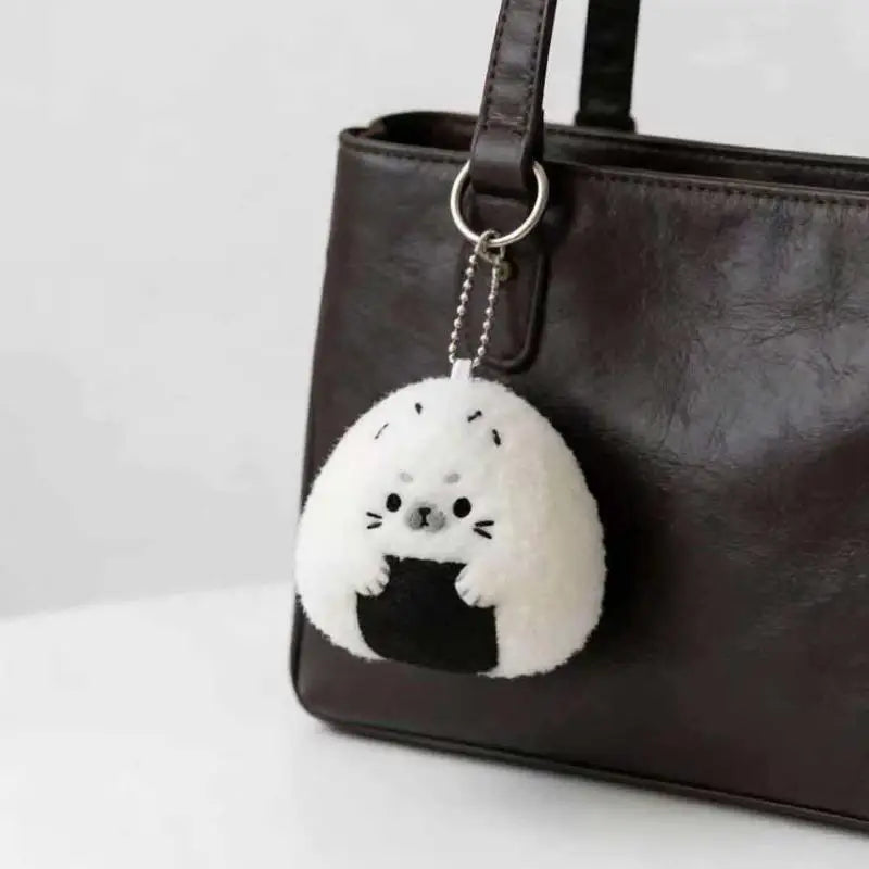 Cute Plush Seal Keychain – Sushi Rice Ball Bag Charm Gift Plush Keychain Axl